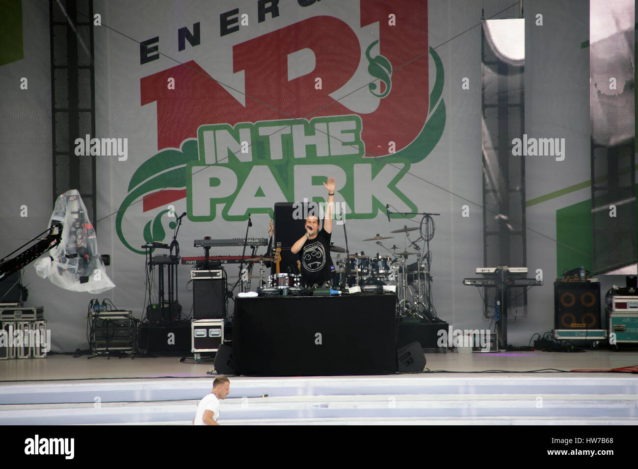 Berlin, Allemagne, Juillet 12th, 2014 : DJ Antoine effectue vivre à "l'énergie au parc' concert. Banque D'Images