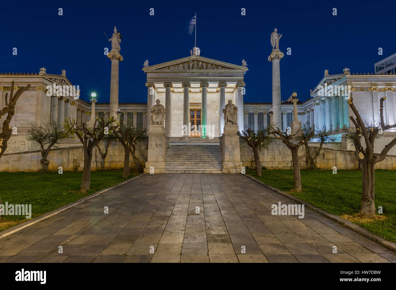 L'Académie d'Athènes Banque D'Images