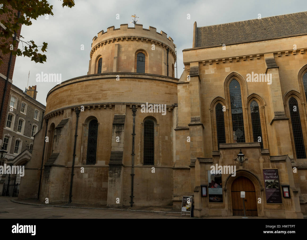 Londres, ANGLETERRE - 25 octobre 2016 : Temple Church. Banque D'Images