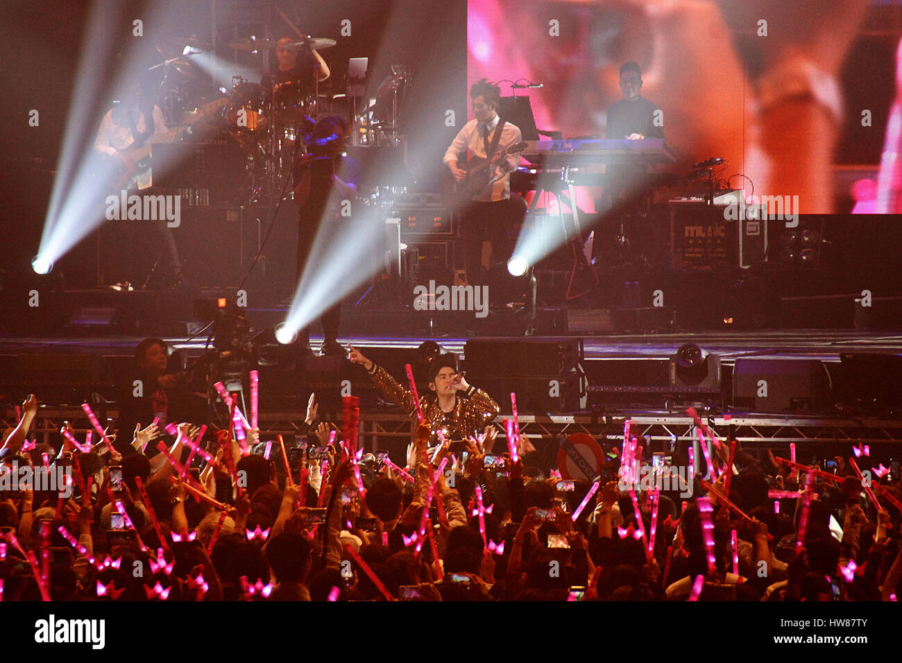 Londres, Royaume-Uni, 17 mars 2017, Jay chou. sold out concert au Wembley Arena sse. première nuit de l'invincible world tour à Londres. Crédit : Calvin tan/Alamy live news Banque D'Images