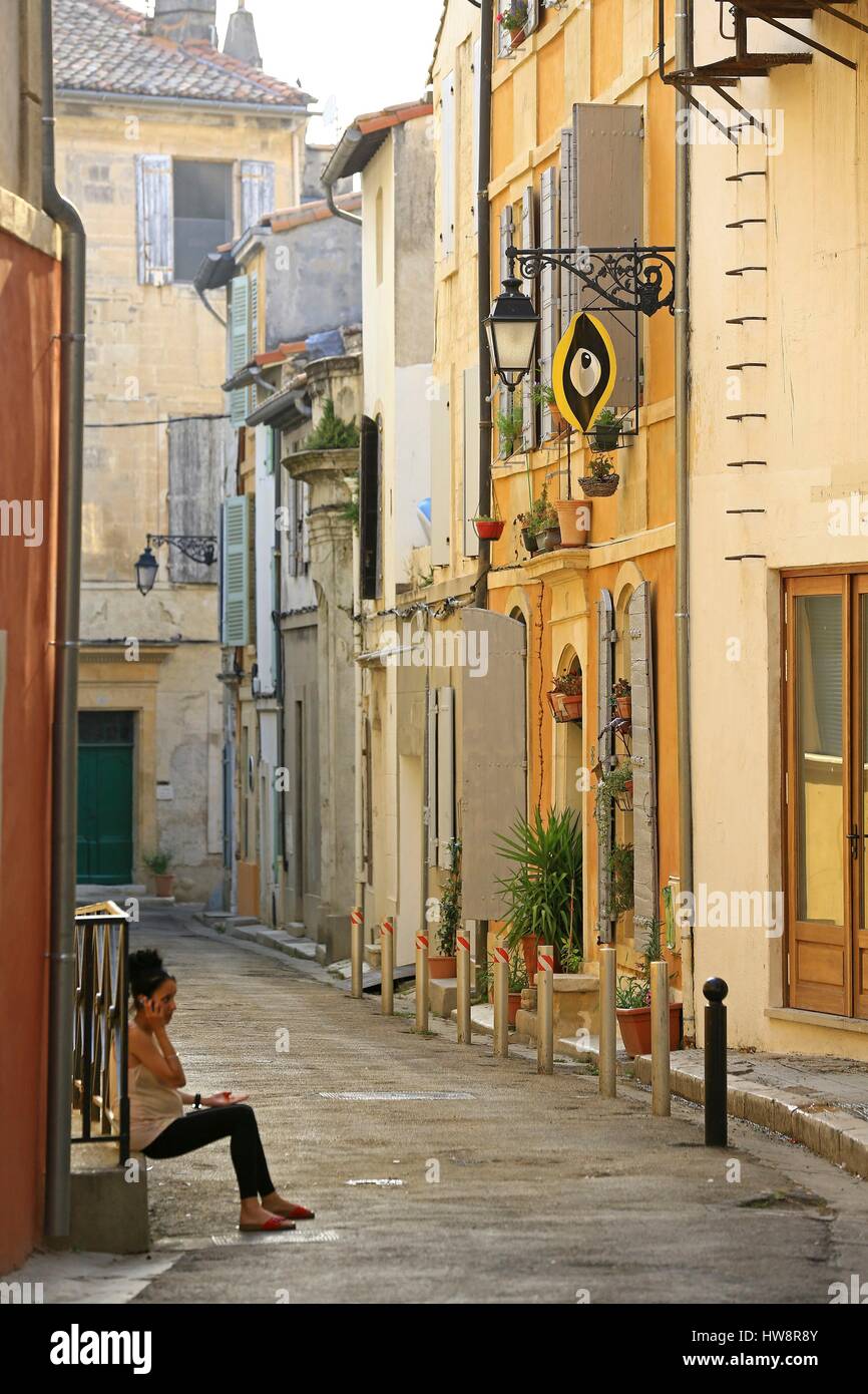 France, Bouches du Rhône, d'Arles, La Roquette Banque D'Images