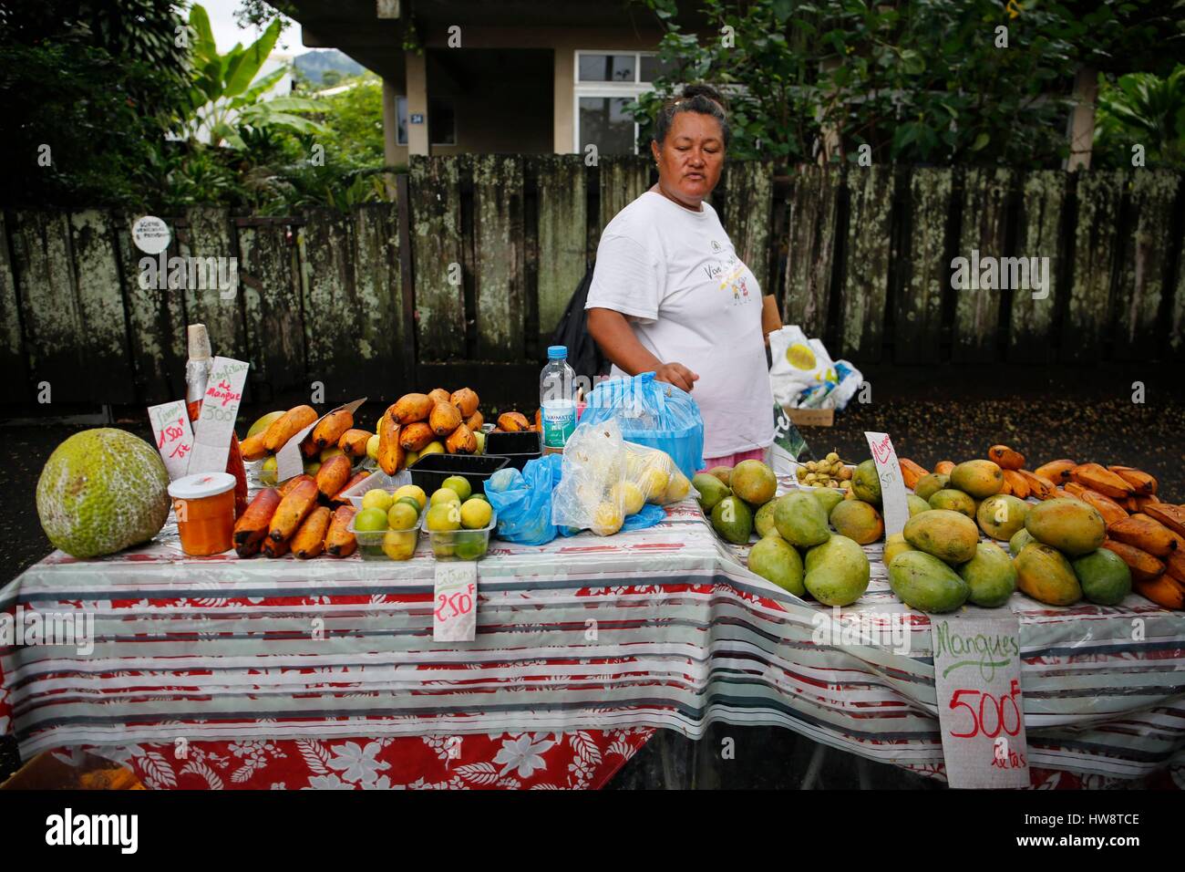 La France, la Polynésie française, l'archipel des îles du Vent, île de Tahiti, Papeete Banque D'Images