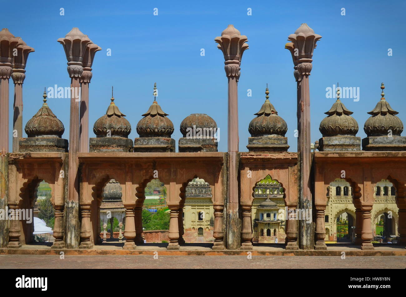 Bara Imambara (Maison de l'Imam) Lucknow Banque D'Images