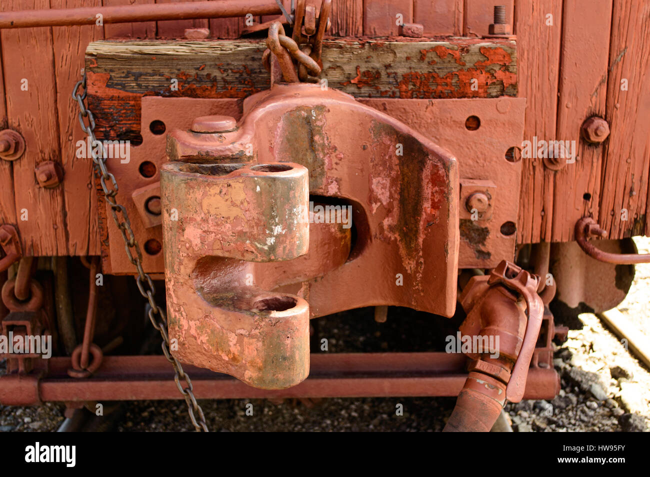 L'attelage Train Wagon Banque D'Images