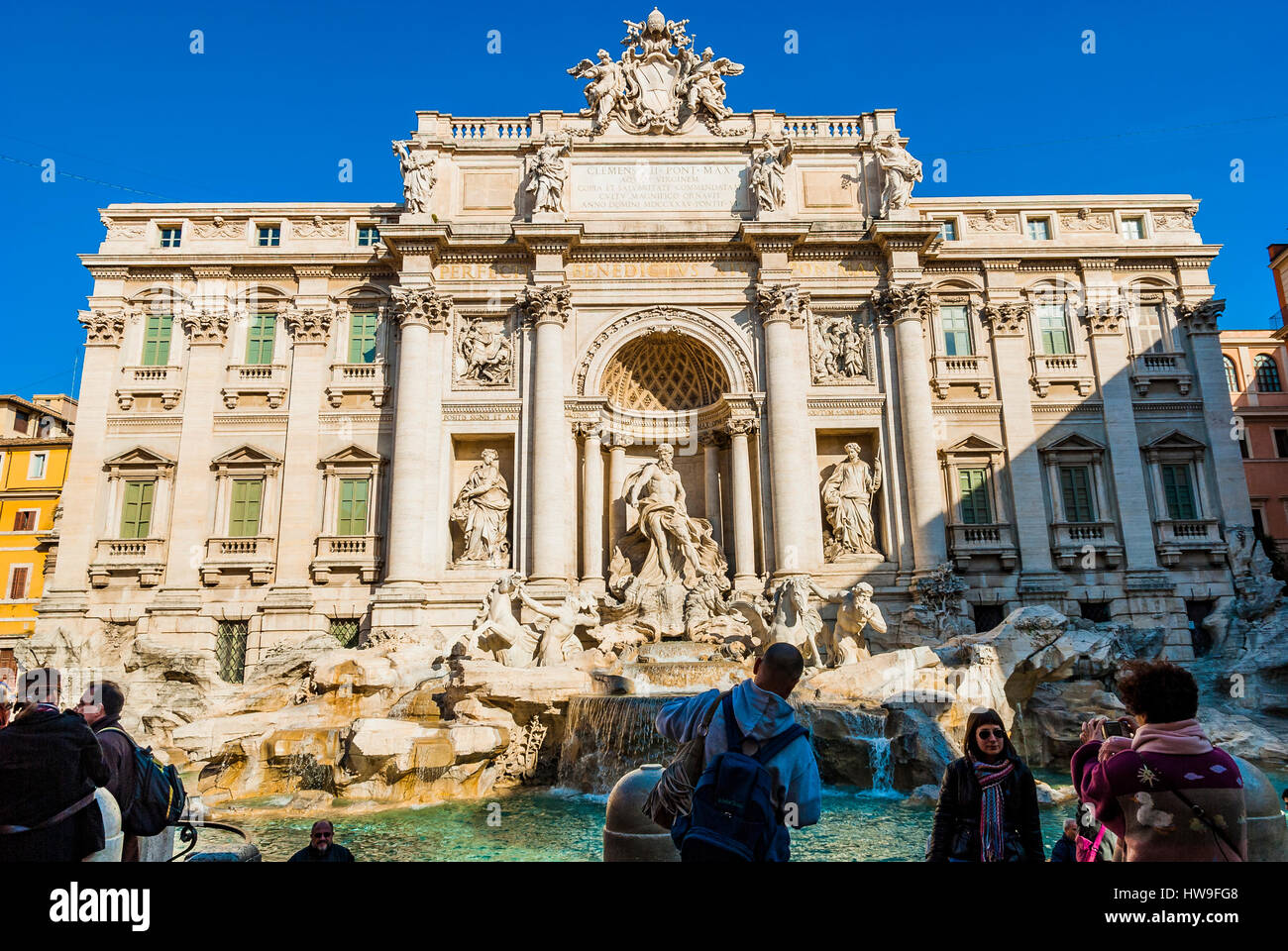 Fontana di Trevi. Fontaine de Trévi. Rome, Latium, Italie, Europe Banque D'Images