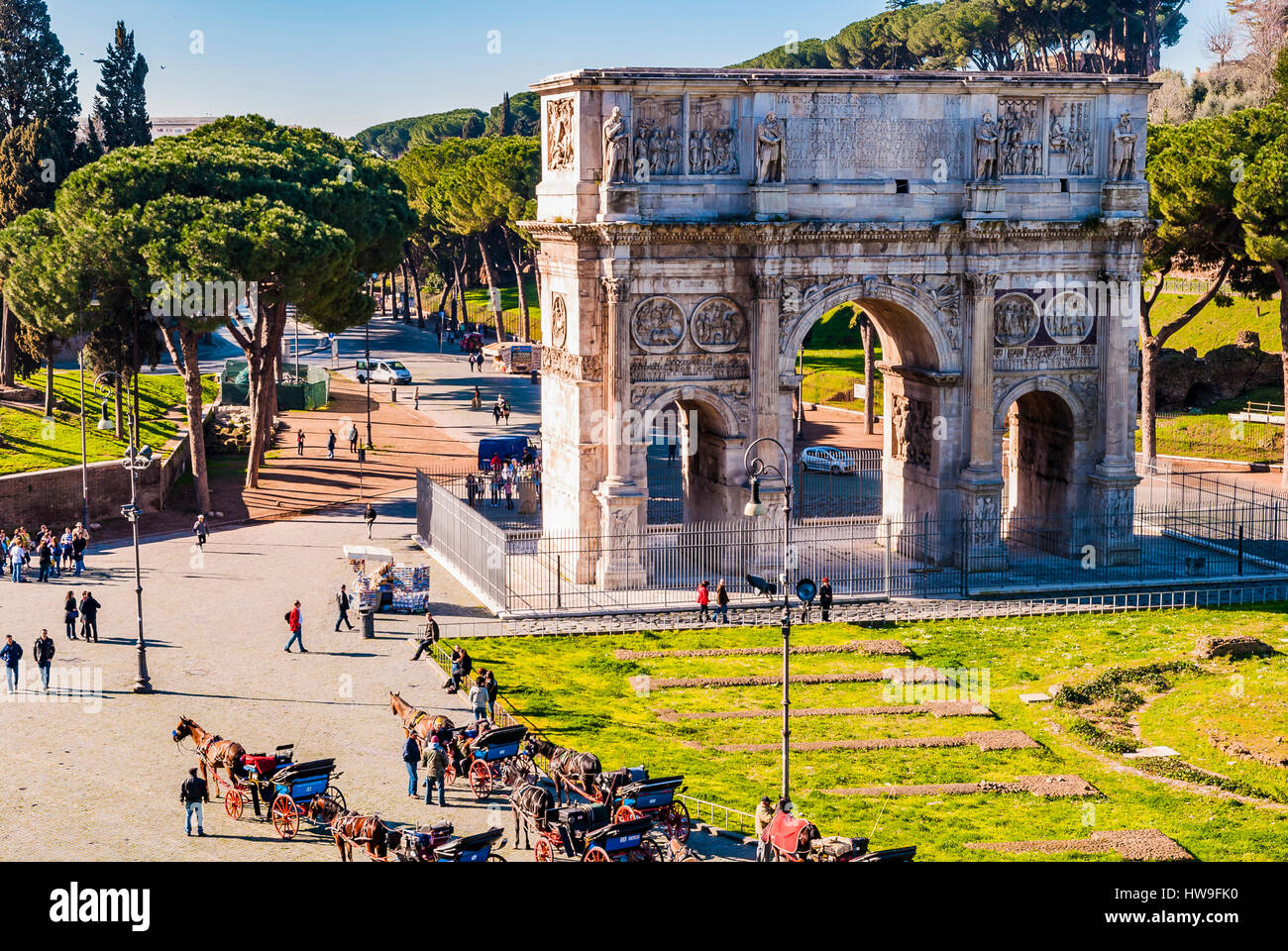 Arc de Constantin. Rome, Latium, Italie, Europe Banque D'Images