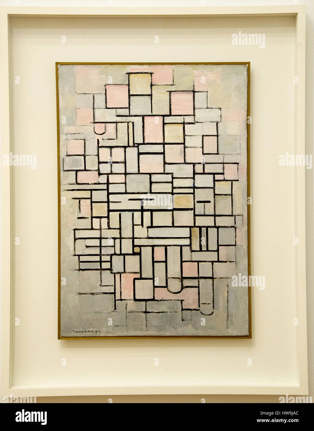 "Composition nr. IV' de peintre hollandais Piet Mondrian Banque D'Images