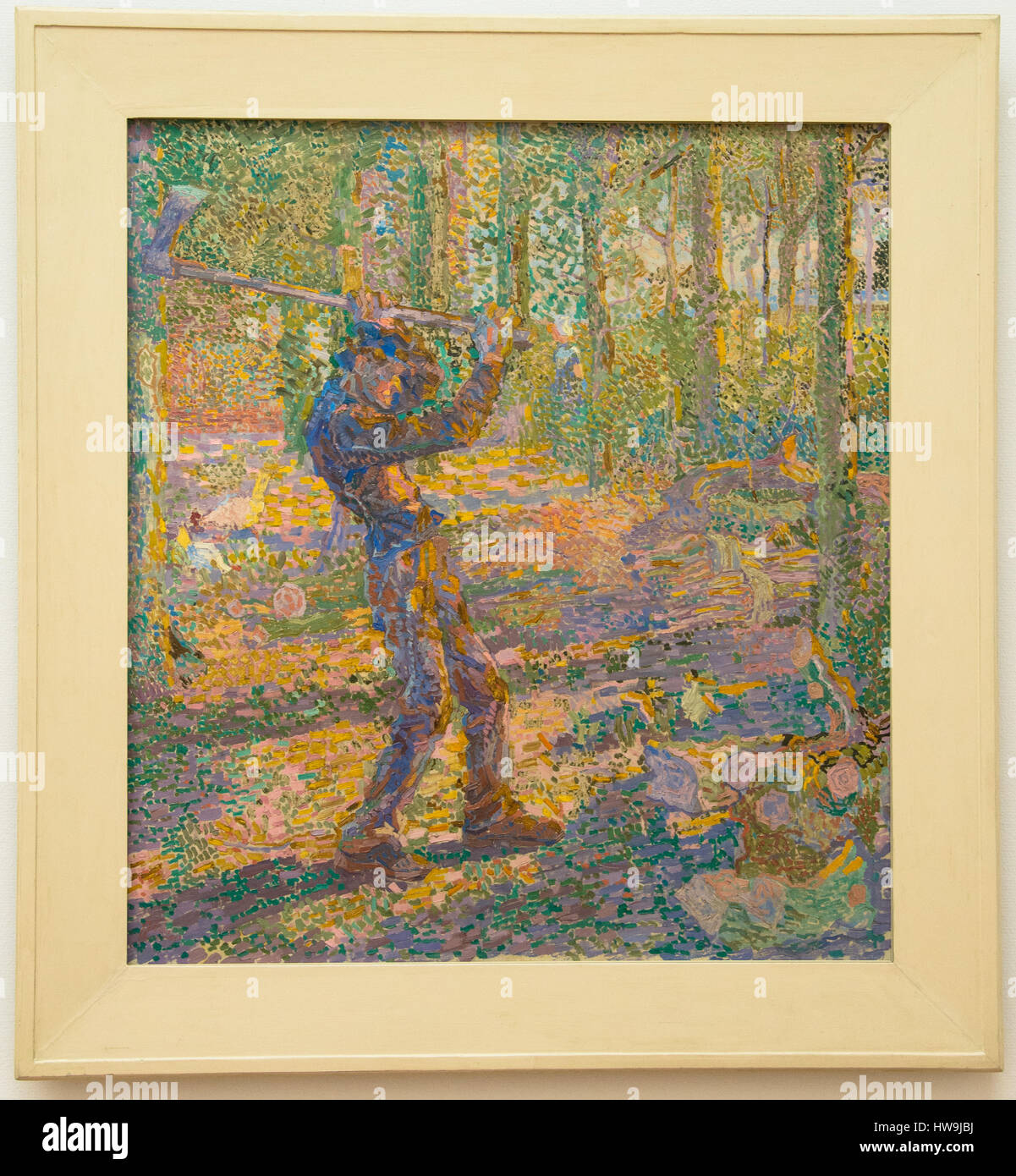 Peinture 'travail (scieur)' par Jan Toorop Banque D'Images