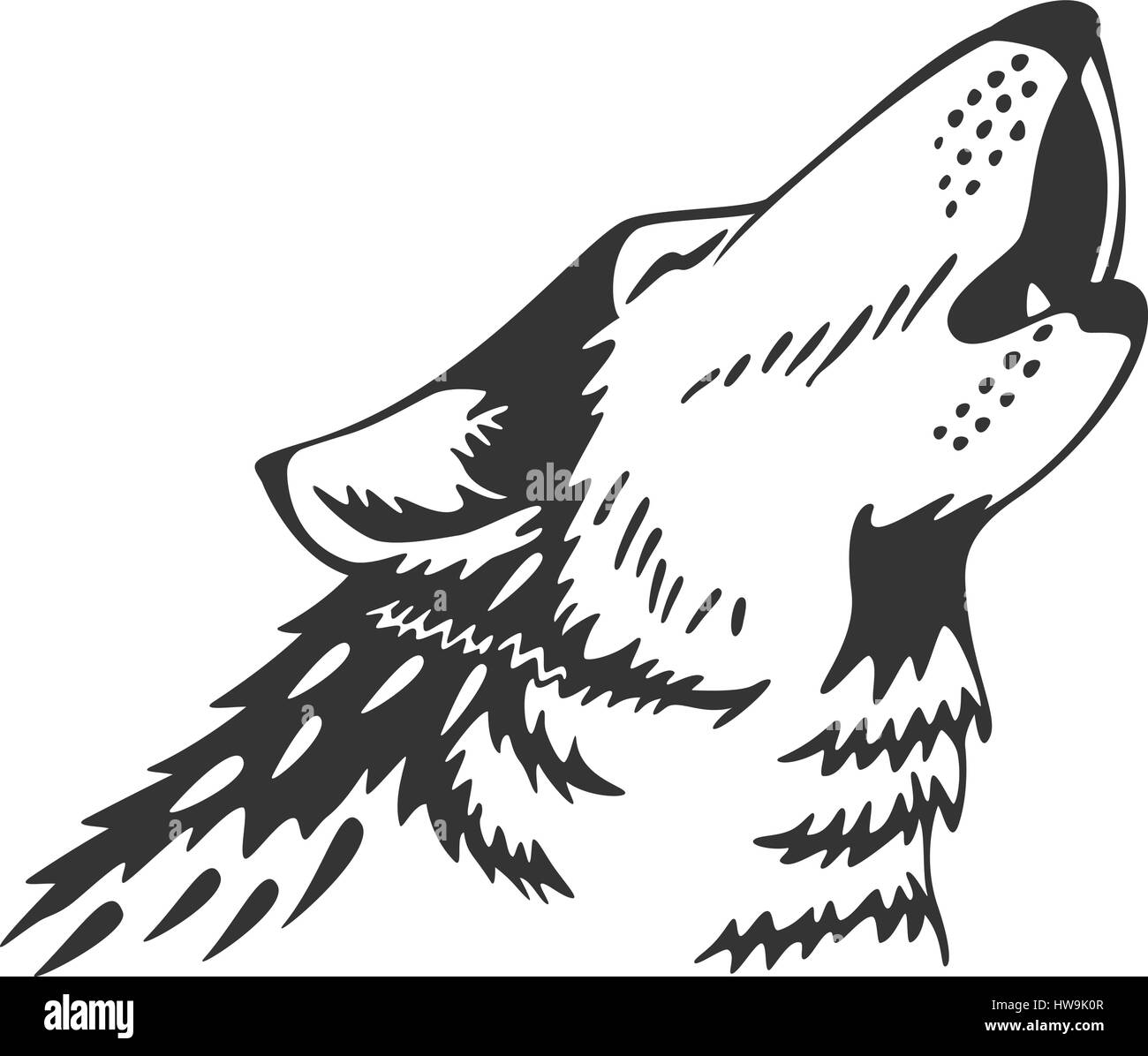 Wolfs vector chefs Illustration de Vecteur