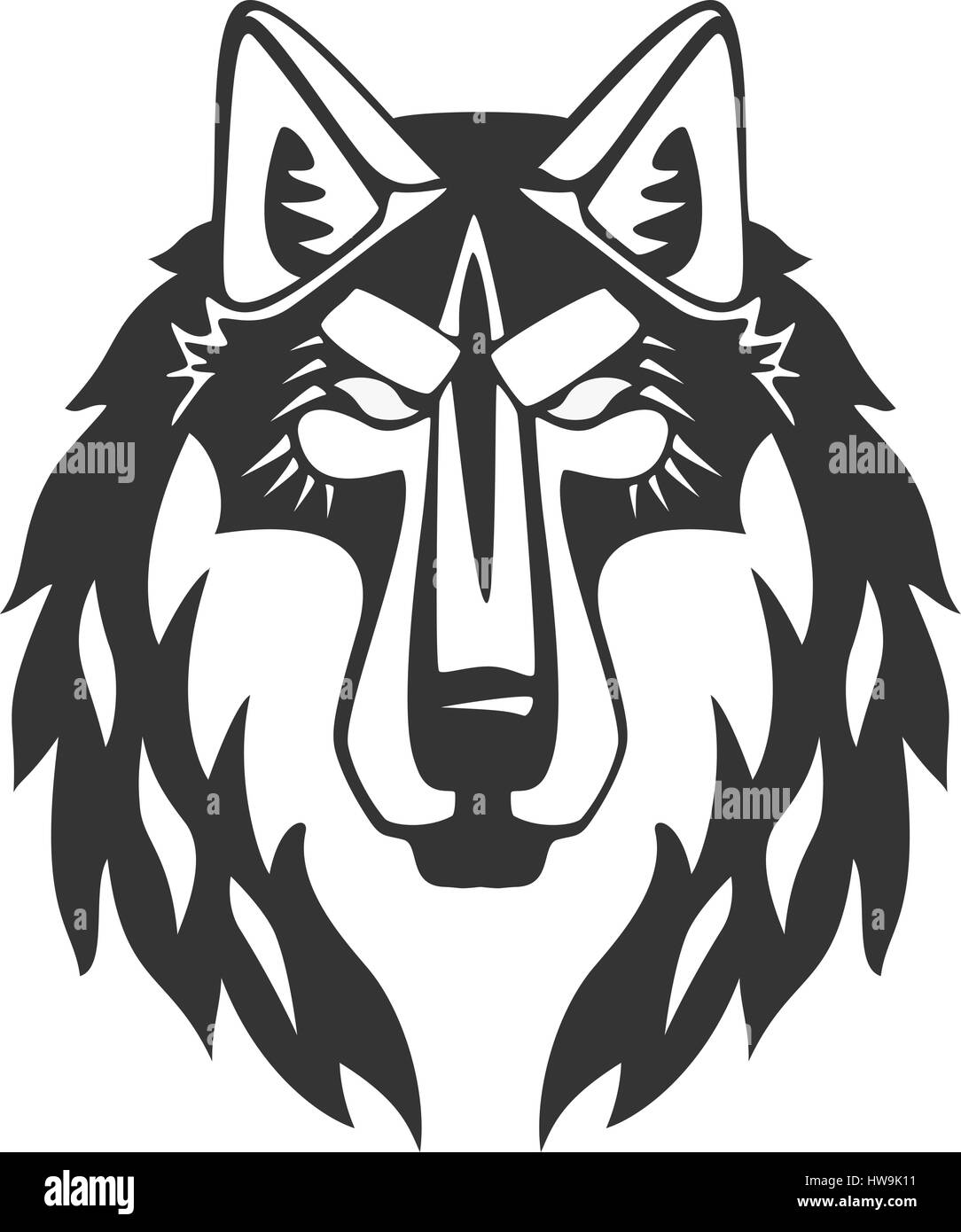 Wolfs vector chefs Illustration de Vecteur