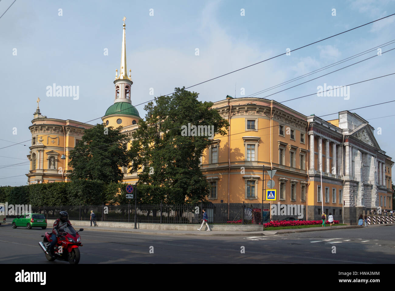 ST.Petersburg, RUSSIE - 23 juillet 2016 : St Michael's Castle, aussi appelé château Mikhailovsky ou Château des ingénieurs, à Saint-Pétersbourg, Russie Banque D'Images