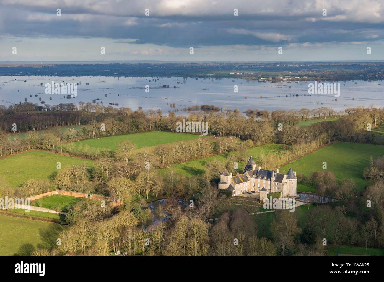 France, Calvados, Colombieres, Colombieres château, forteresse