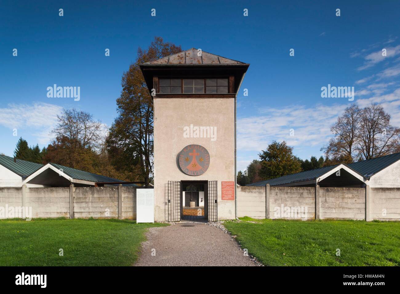 Allemagne, Bavière, Munich-Dachau, WW-2 ère camp de concentration Nazi Banque D'Images