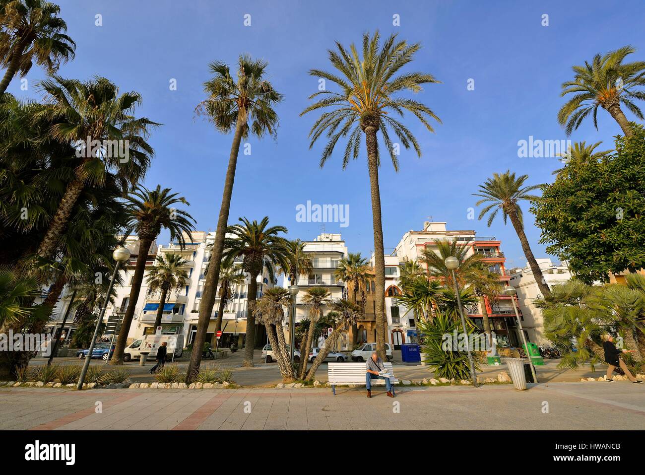 Espagne, Catalogne, province de Barcelone, Garraf comarca, Sitges Banque D'Images
