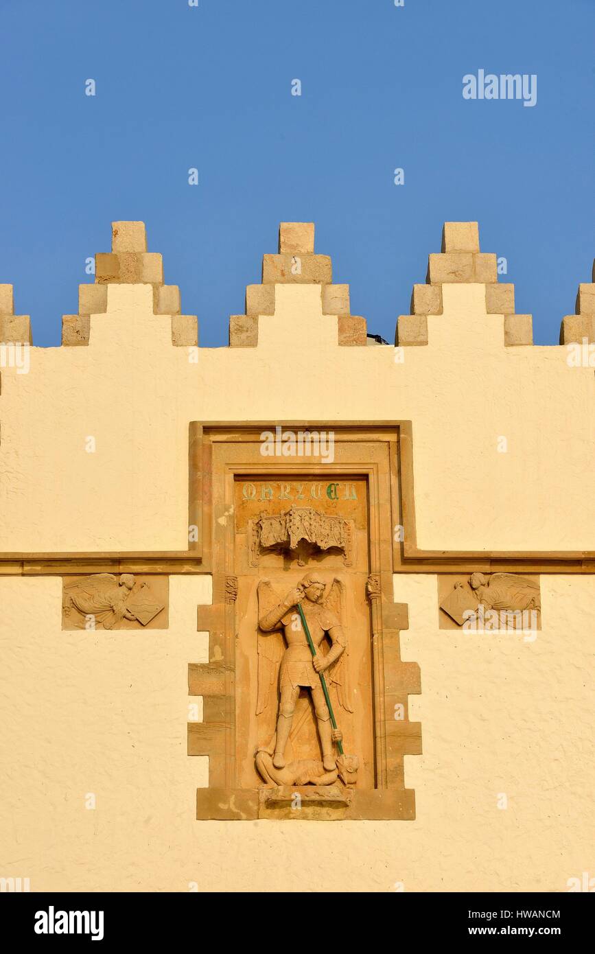 Espagne, Catalogne, province de Barcelone, Garraf comarca, Sitges, Musée Maricel, Palau de Maricel Banque D'Images