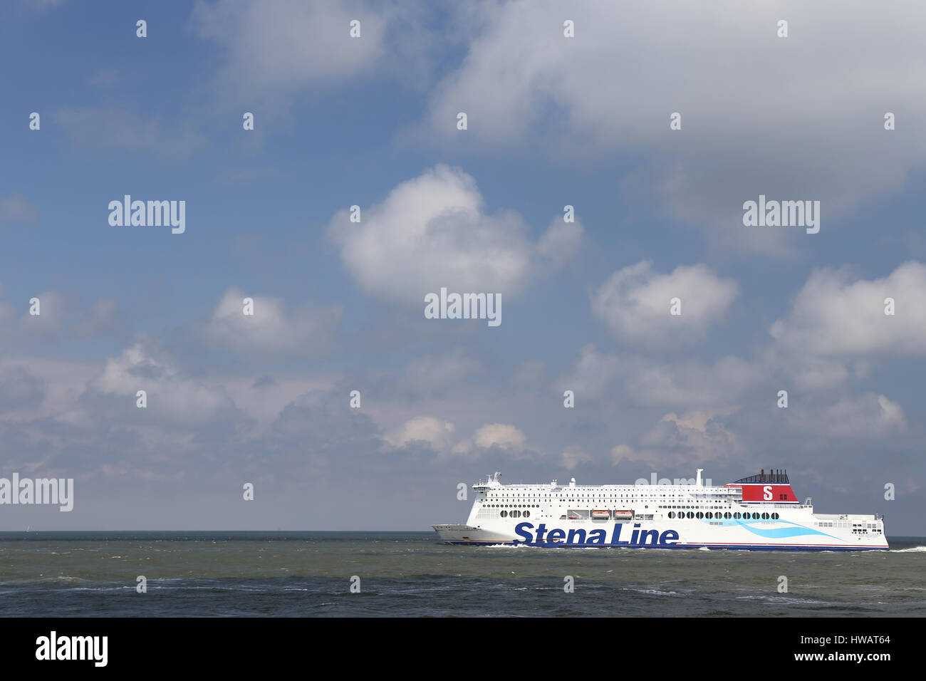 STENA HOLLANDICA laissant crochet d'Hollande Banque D'Images