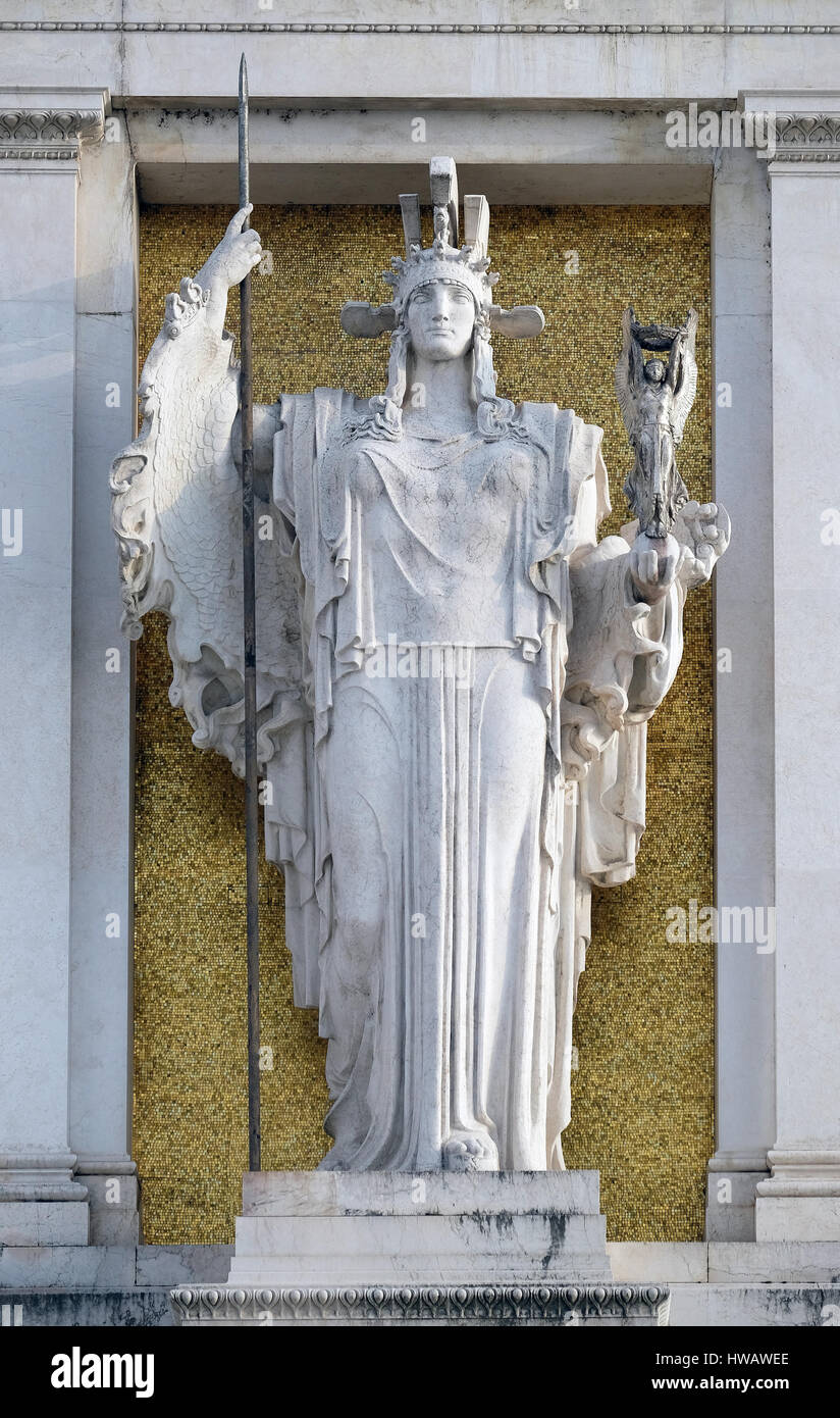 Tombe du Soldat inconnu, l'autel de la patrie, National Monument Vittorio Emanuele II, Piazza Venezia, Rome, Italie Banque D'Images