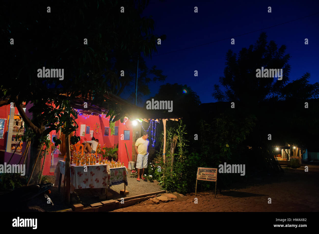 Petit magasin à Palmeiras, Chapada Diamantina, Bahia, Brésil Banque D'Images