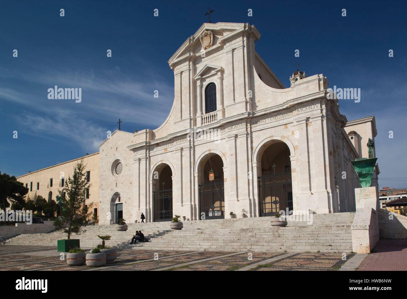Italie, Sardaigne, Cagliari, Basilique Nostra Senora di Bonaria church Banque D'Images