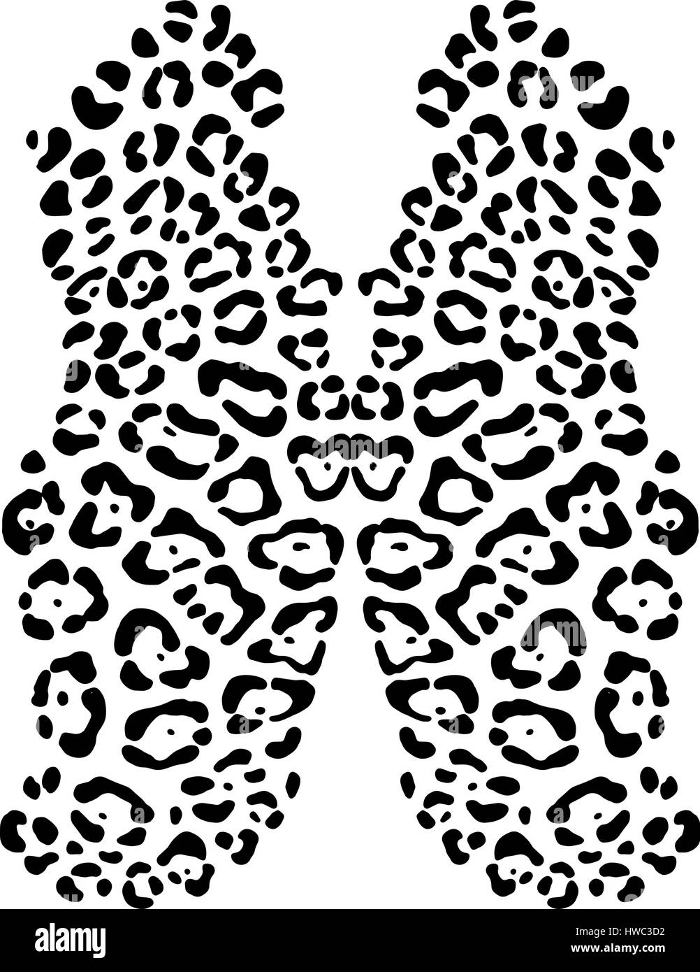 Vector background motif peau de Leopard Illustration de Vecteur