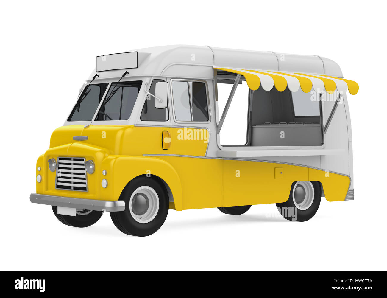 Food Truck Isolated Banque D'Images