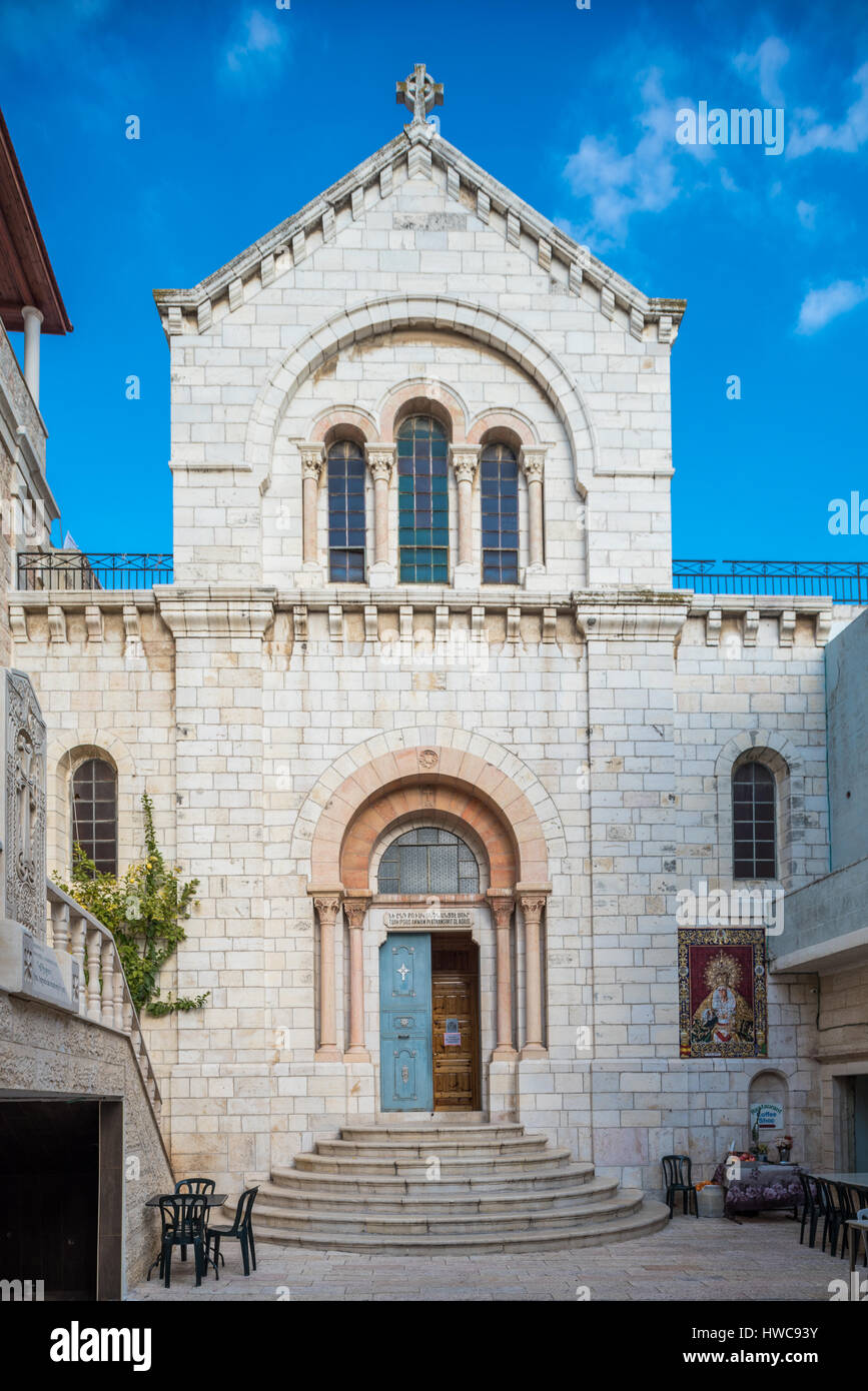 L'église arménienne de Notre Dame de la Via Dolorosa, spasme Jérusalem Israël Banque D'Images