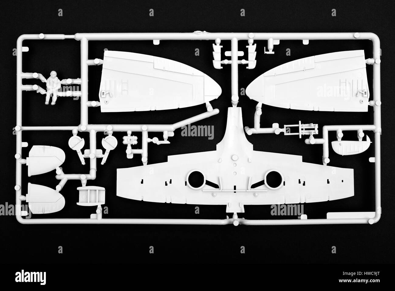 Kit Airfix modèle Spitfire Banque D'Images