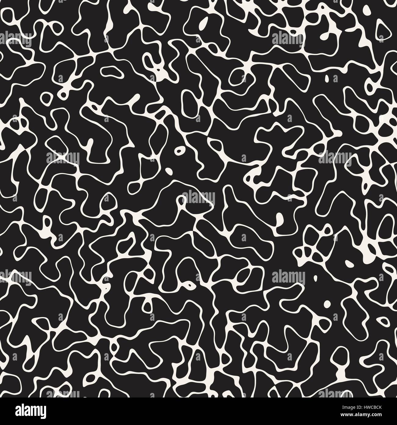 Grunge Texture bruit abstrait. Seamless Vector motif en noir et blanc. Illustration de Vecteur
