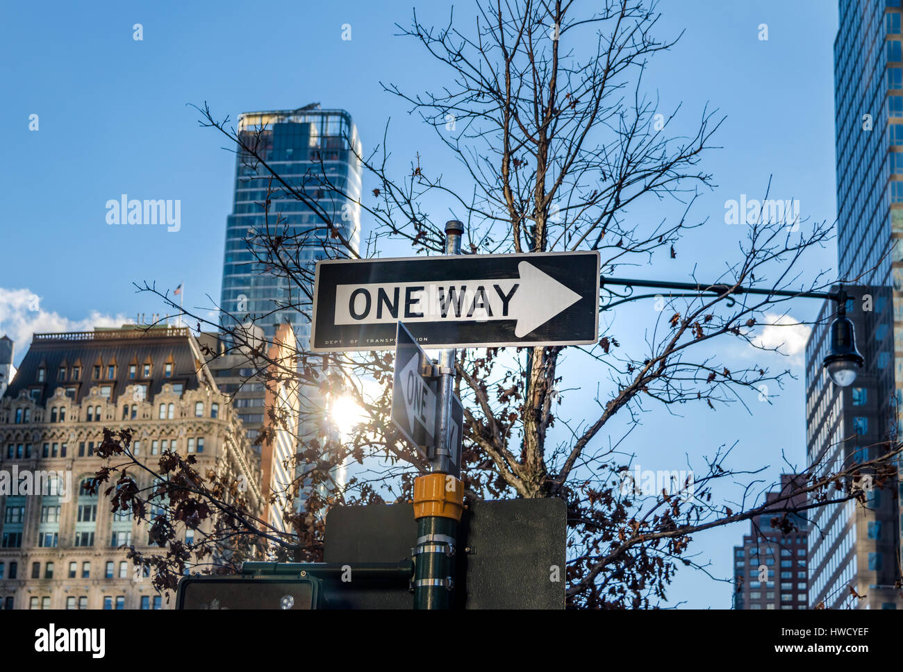 Panneau de signalisation new york city Banque de photographies et d ...