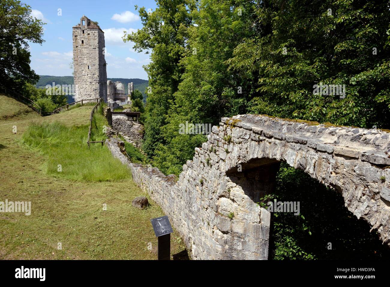 France, Doubs, Chassagne Saint Denis, château de Scey ou Castel Saint