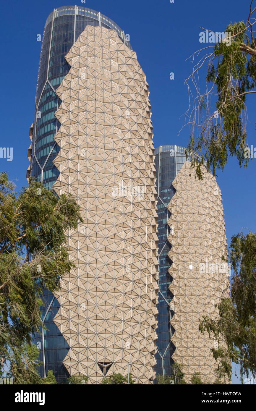 Emirats arabes unis, Abu Dhabi, Al Bahr towers Banque D'Images