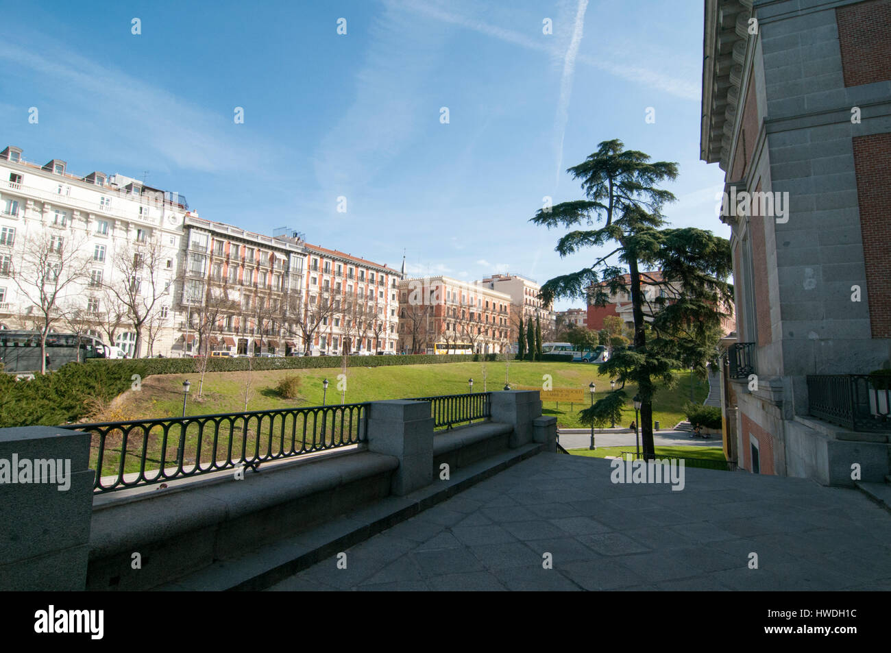 Entrée principale du musée du Prado, Madrid, Espagne Banque D'Images