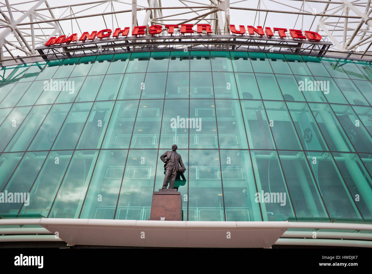 Le stade de football Old Trafford Banque D'Images