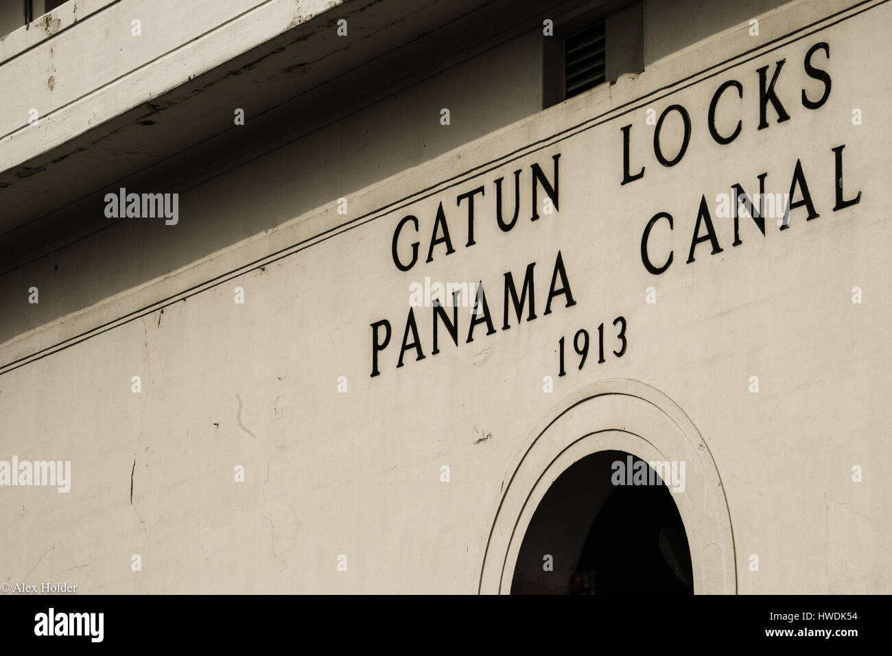 Canal de Panama un transit sur un bateau de croisière Banque D'Images