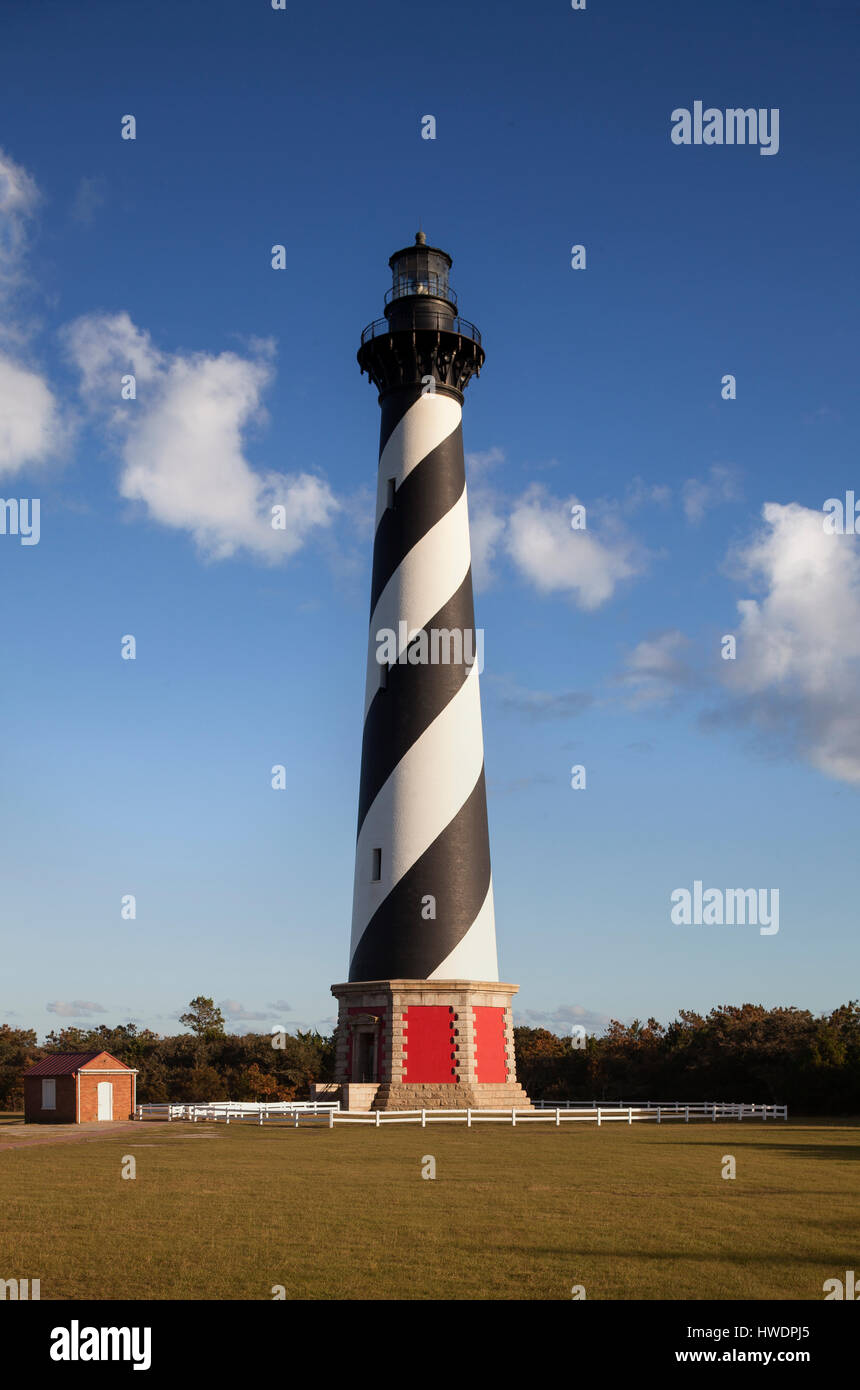 NC00809-00...CAROLINE DU NORD - Cape Hatteras Lighthouse dans le Cape Hatteras National Seashore près de la ville de Buxton. Banque D'Images