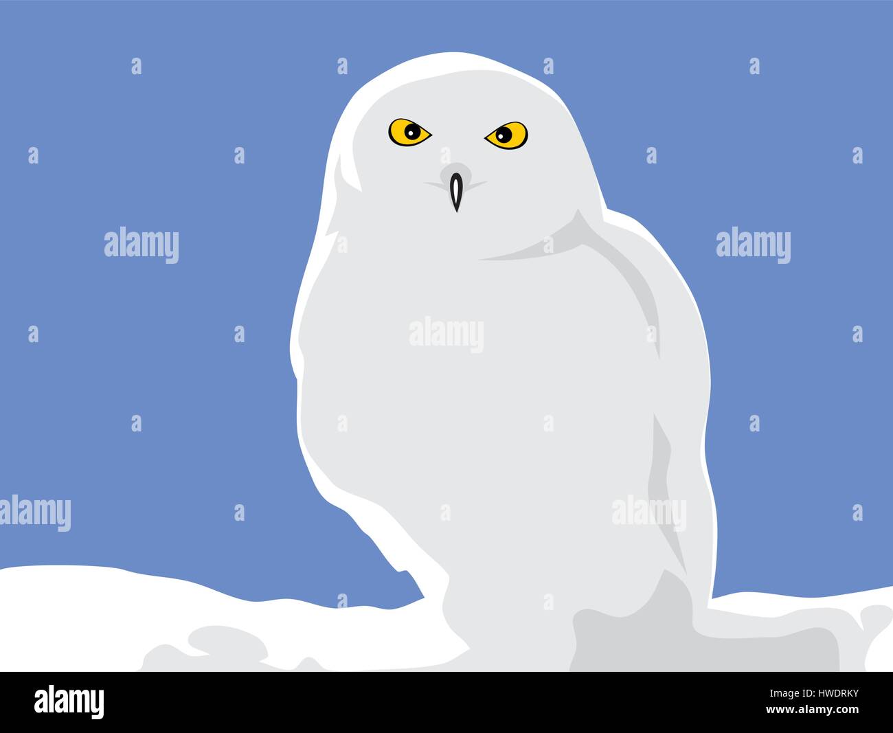 Abstract vector illustration d'Owl Illustration de Vecteur