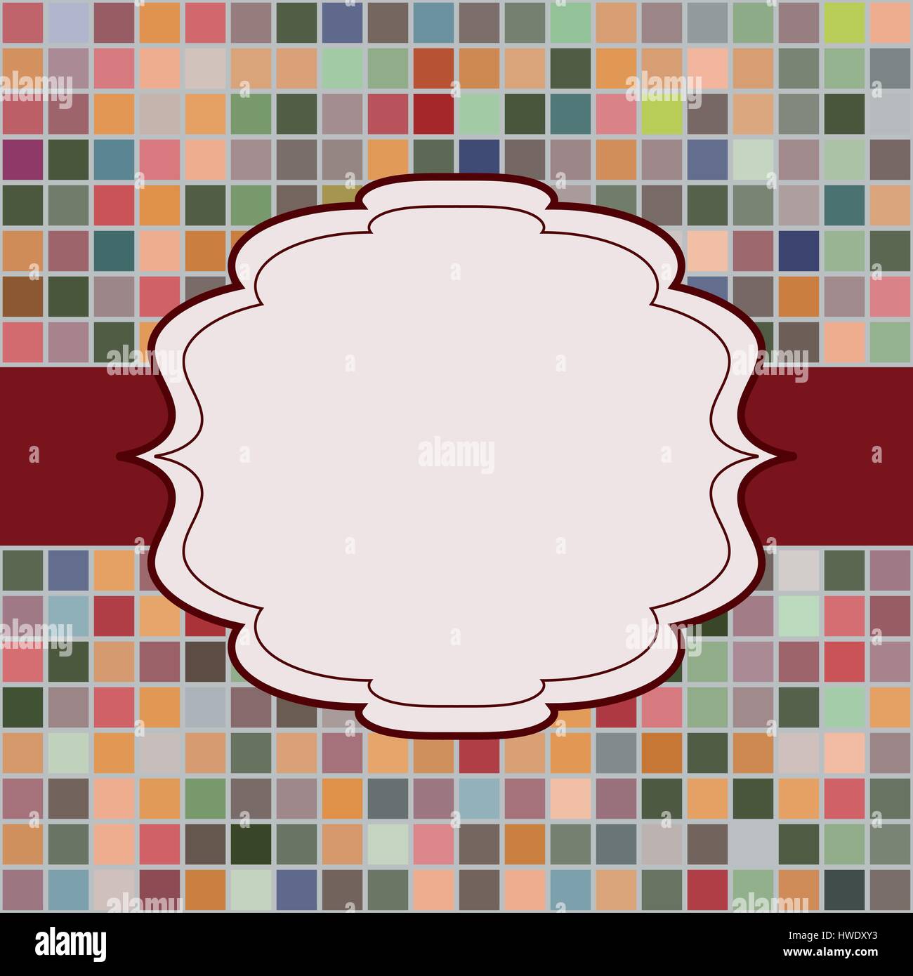 Cadre place pour texte invitation Illustration de Vecteur