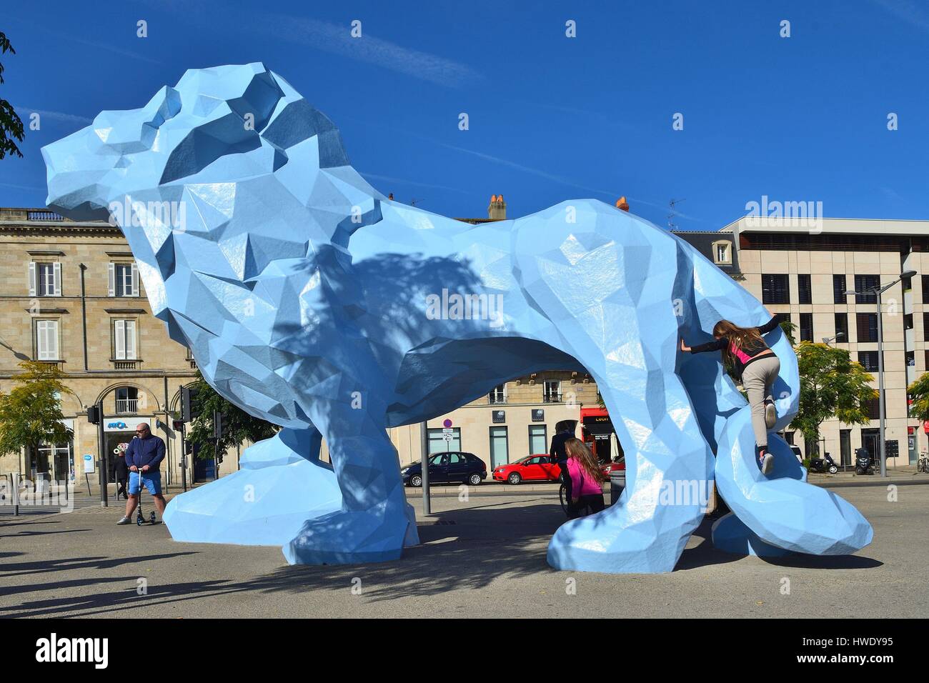 Lion veilhan place stalingrad bordeaux Banque de photographies et d