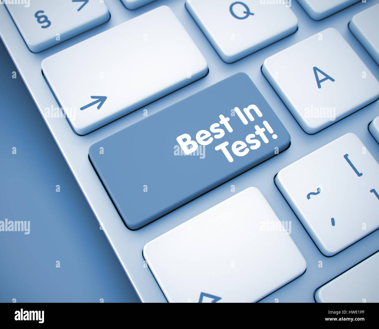 Le meilleur dans les tests - Inscription sur une touche du clavier. 3D. Banque D'Images