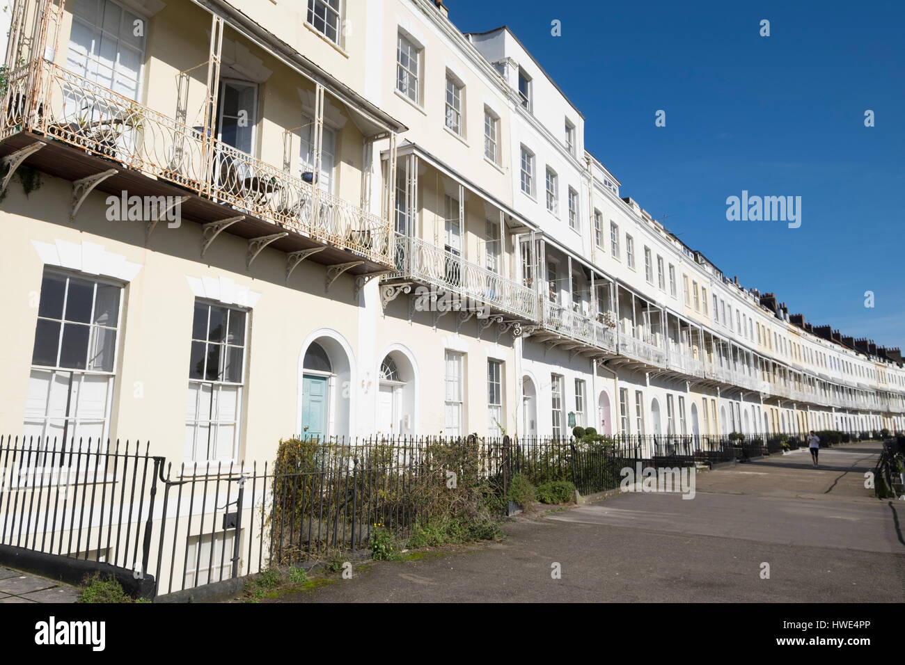 Royal York Crescent un bel exemple de l'architecture géorgienne dans la région de Clifton Bristol Banque D'Images