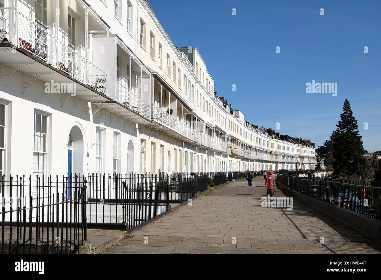 Royal York Crescent un bel exemple de l'architecture géorgienne dans la région de Clifton Bristol Banque D'Images