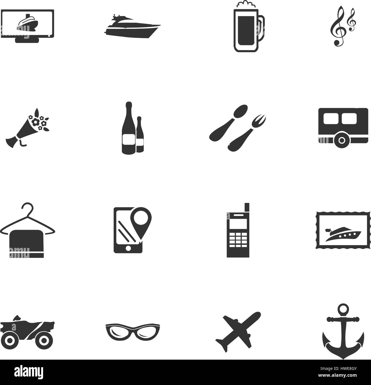 Billet d'icon set pour les sites web et l'interface utilisateur Illustration de Vecteur