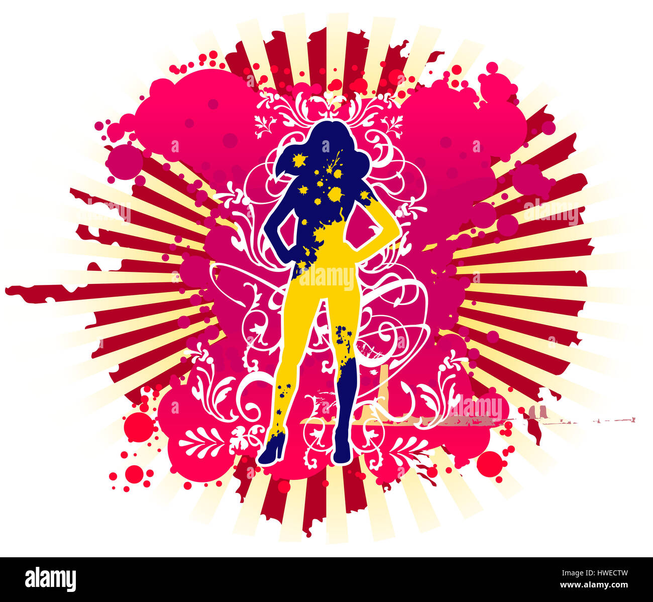 Femme,femme,single,dame,single,femme,femme,un seul feux,star,personne célèbre,portrait,figure,design,celebrity,fashion,modernes,personnage,caractère humain, posture,ossature,figure,contours,soleil,femme figure,longueur,complet,forme,profil,déménagement,portrait,style mouvement,lifestyle,formes,forme,vue,avant,couleur,couleur,couleur,multi concept graphique,abstract art,art,pose,clip, Banque D'Images