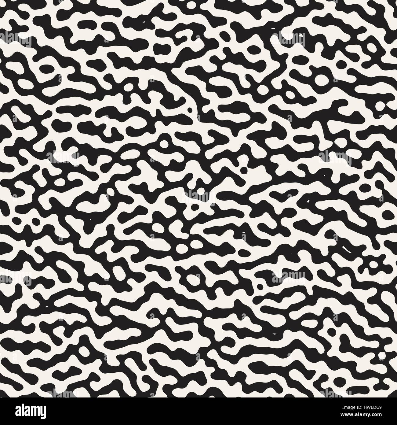 Vector Grunge sans motif. Le noir et blanc des formes organiques. Taches malpropre de texture. Illustration de Vecteur