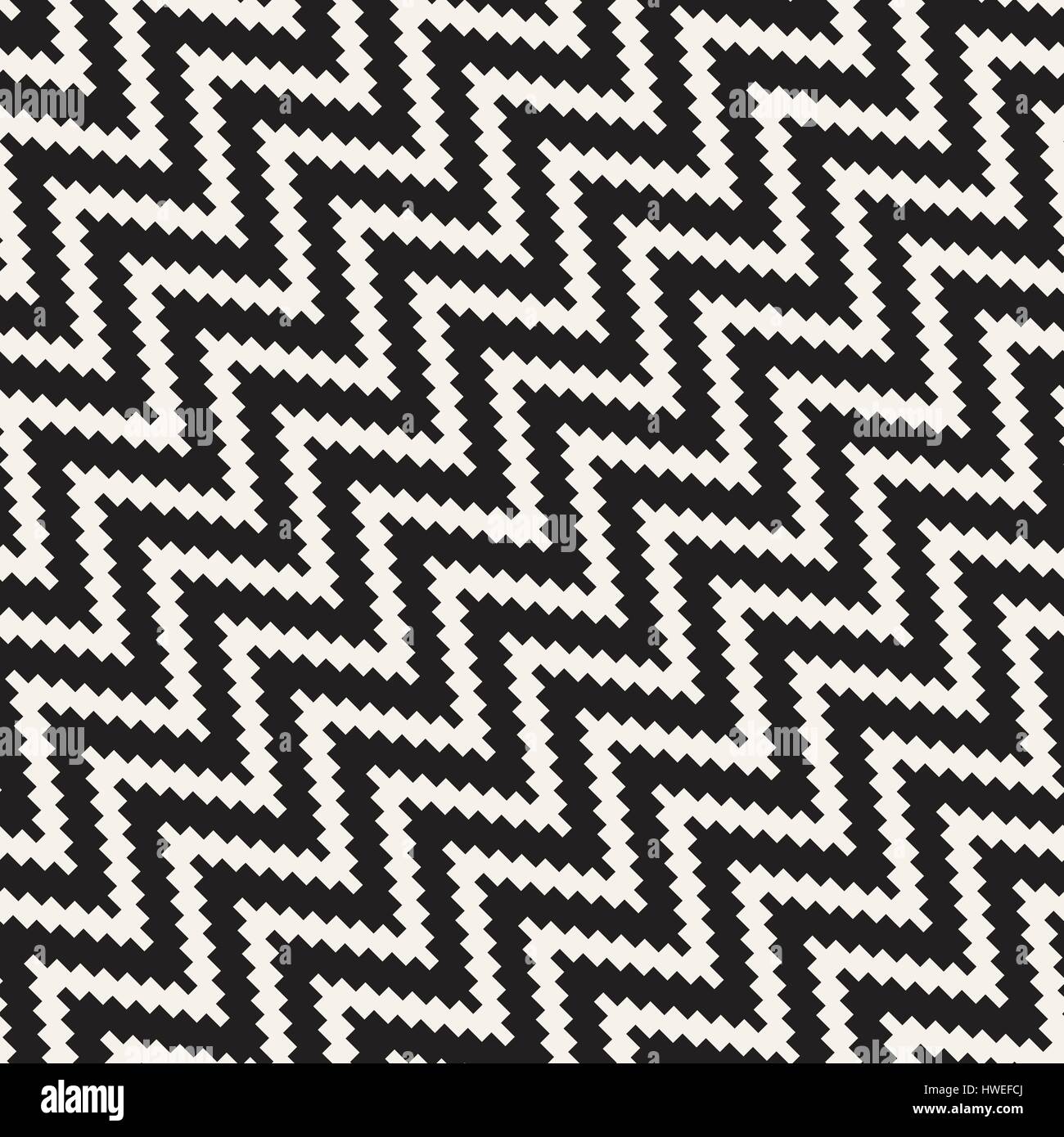 Edgy demi-teinte mosaïque lignes élégantes sans fin de texture. Seamless Vector motif en noir et blanc Illustration de Vecteur