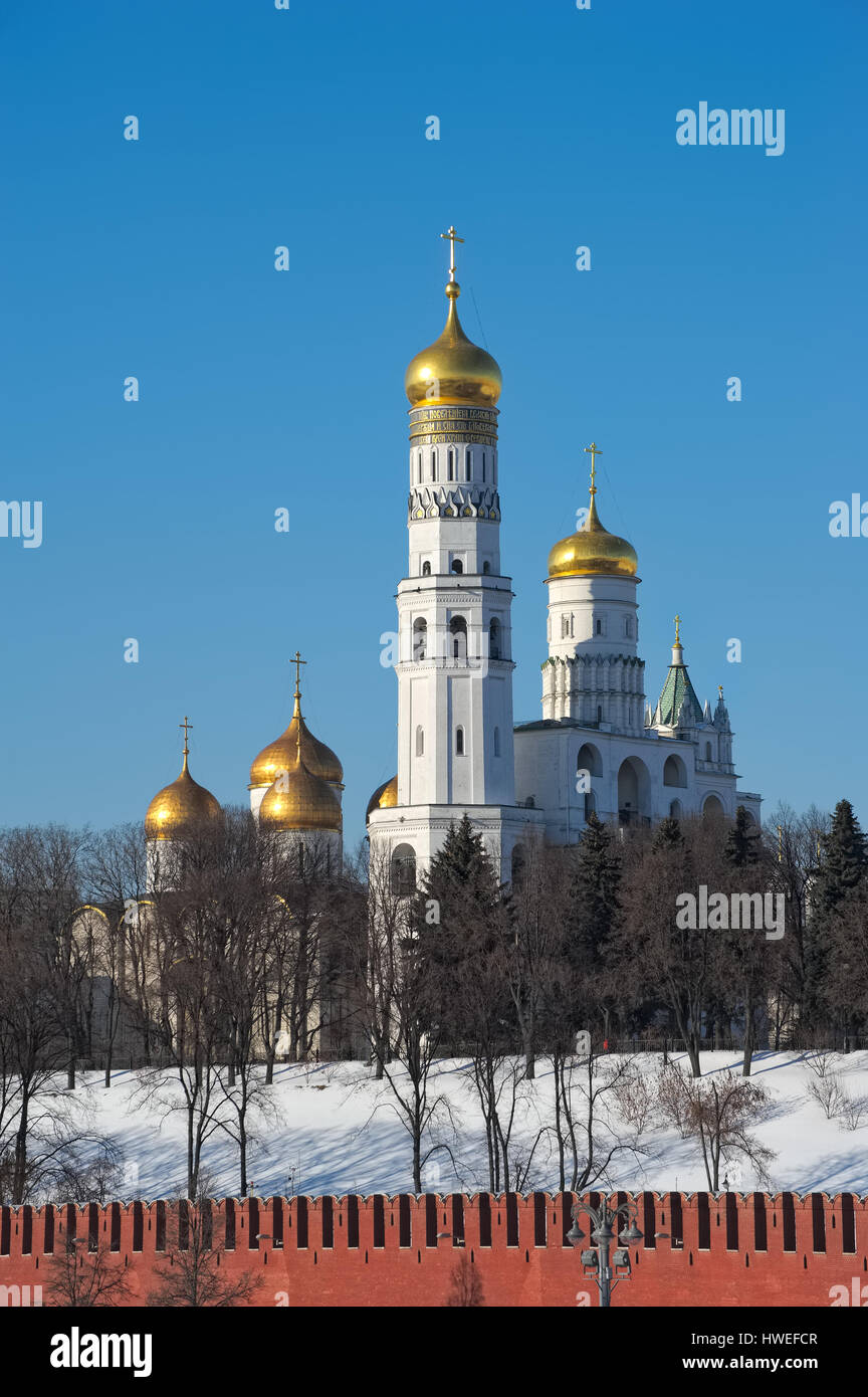 Clocher d'Ivan le Grand, l'hypothèse beffroi et le Kremlin de Moscou, l'annexe Filaret, construit dans les années 1505-1508, l'objet du patrimoine culturel Banque D'Images