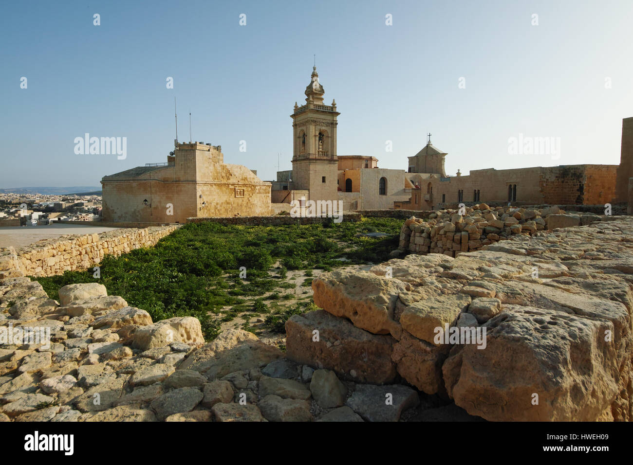 La Cathédrale de Gozo malte Banque D'Images