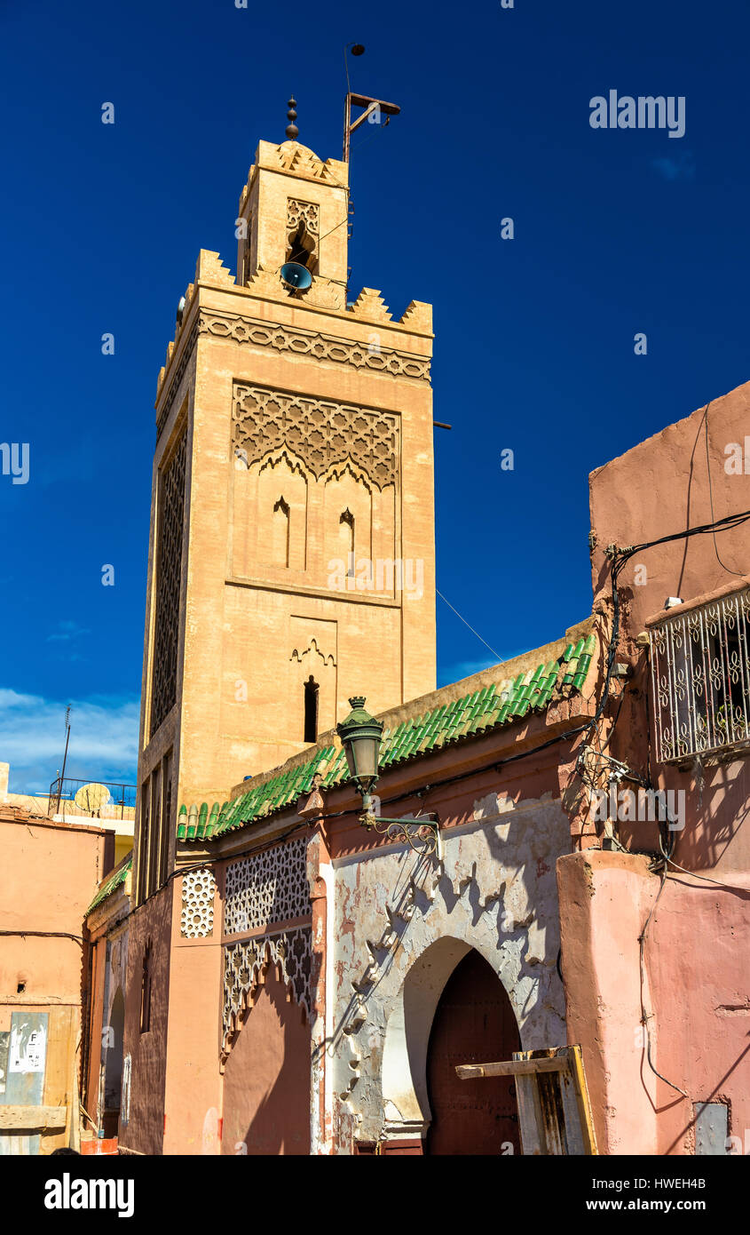 Bâtiments dans médina de Marrakech, un site du patrimoine de l'UNESCO au Maroc Banque D'Images