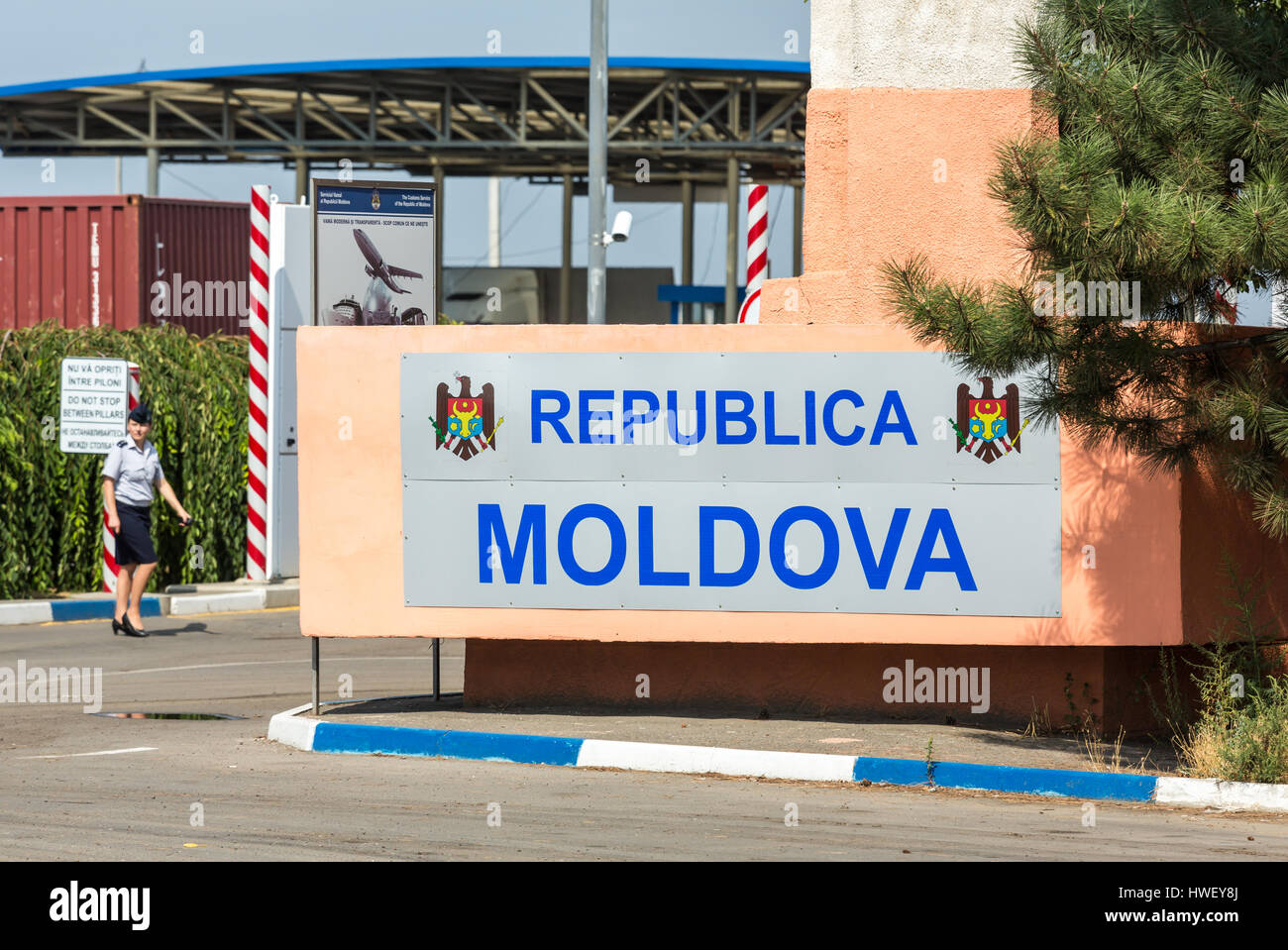 Tudora, République de Moldova, de passage Moldavian-Ukrainian Banque D'Images