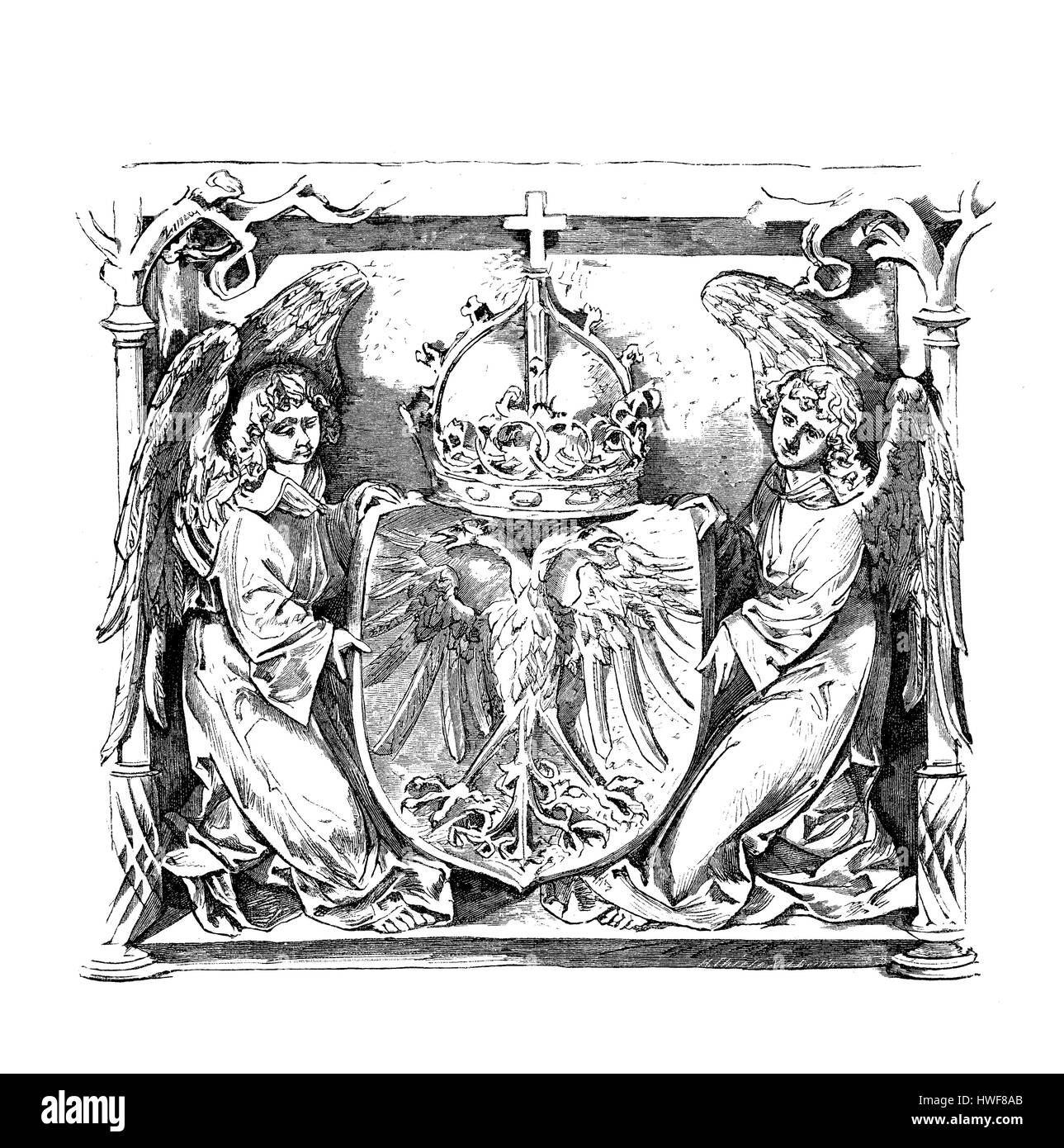 La Tombe de Edith, reine consort de l'Allemagne, l'épouse d'Otton Ier du Saint-Empire romain germanique, la cathédrale de Magdebourg, X siècle Banque D'Images